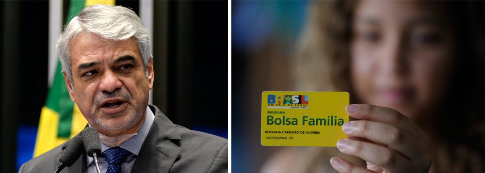 O senador Humberto Costa (PT-PE), líder da bancada oposicionista no Senado, criticou os cortes no programa Bolsa Família promovidos pelo governo de Michel Temer; para o parlamentar, cortar os benefícios em momento de forte desemprego torna a situação dessas famílias ainda mais drástica; "A fome voltou em regiões do Nordeste", afirmou Costa