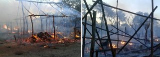 Um incêndio atingiu 50 barracos no acampamento Padre Josimo, na cidade de Carrasco Bonito, no Bico do Papagaio; o MST denunciou que, dez dias atrás, uma pessoa disse, na região, que "em breve os acampados poderiam receber uma surpresa"