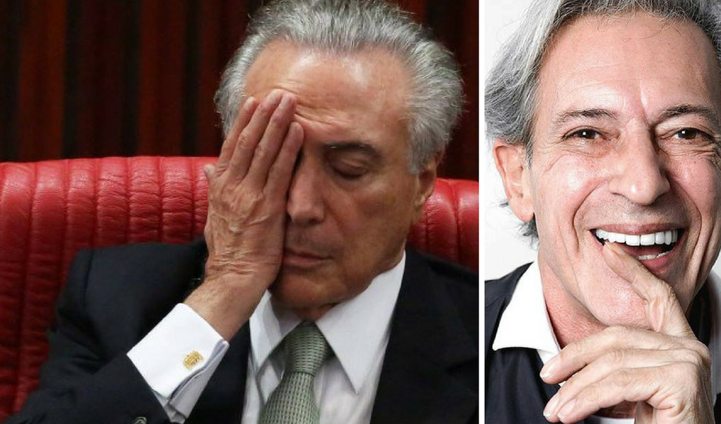 O colunista José Simão ironizou a situação de Michel Temer diante da sucessão de acusações de corrupção e caixa dois contra ele e membros de sua administração: "Por isso que o novo apelido do Michel Temer é Michel Treme! O Michel Treme e a presidenta é inocenta!", escreveu; "Ministro do Temer tem data de validade! Ministério do Temer parece motel. Alta rotatividade!", completou