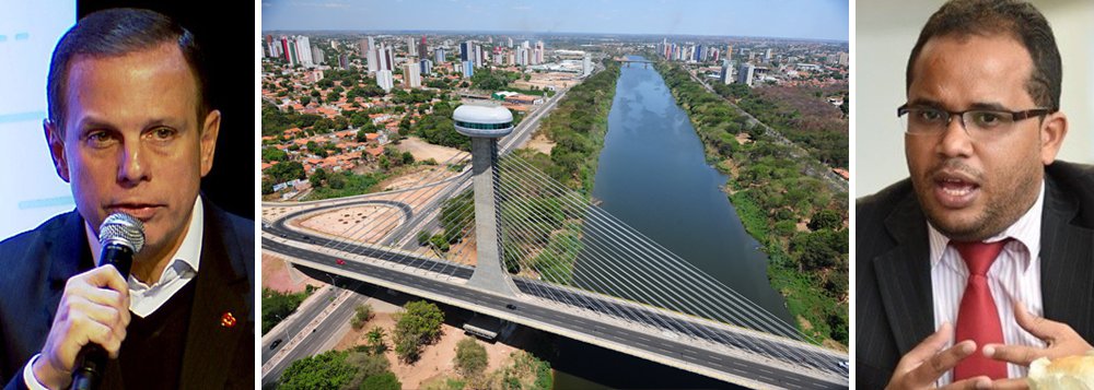 Câmara Municipal de Teresina rejeitou nesta terça-feira 15 a concessão do título de cidadão teresinense ao prefeito de São Paulo, João Doria Júnior (PSDB), que trai o seu padrinho político, Geraldo Alckmin, numa campanha antecipada à presidência da República; proposta recebeu 18 dos 21 votos necessários para a aprovação; Ele [Doria] não têm serviços prestados a nossa cidade. E, ao meu ver, só vejo João Doria pregando o ódio e dizendo que não é político, o que pega muito mal para a classe política", afirmou o vereador Enzo Samuel (PCdoB-PI), um dos oito votos contrários à medida; Doria estará em Fortaleza nesta quarta-feira e viria a Teresina receber o título