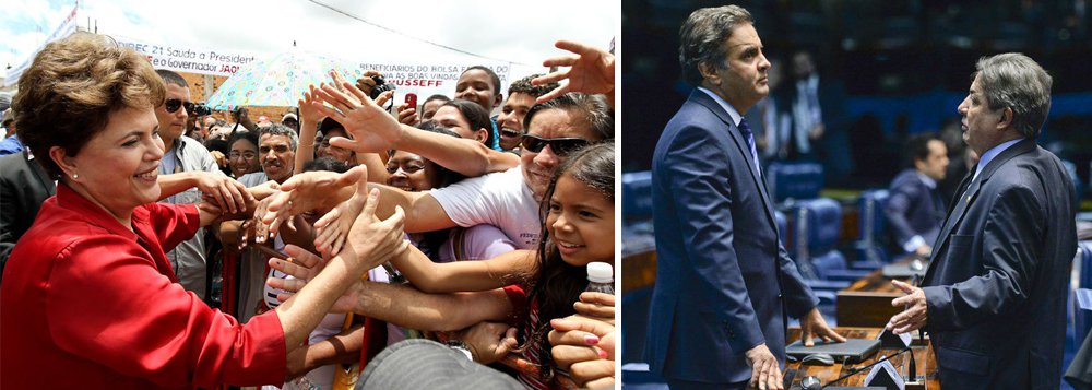 A presidente deposta Dilma Rousseff poderá dar a volta por cima nas eleições de 2018; isso porque ela lidera as pesquisas para o Senado em Minas Gerais e poderá bater, mais uma vez, o senador Aécio Neves (PSDB-MG), que, após ser derrotado por ela na disputa presidencial de 2014, se uniu ao ex-deputado Eduardo Cunha (PMDB-RJ) para golpear a democracia brasileira; Dilma tem 12% das intenções espontâneas e aparece à frente de Aécio, com 10%, que ainda pode desabar com a divulgação de seus grampos com a JBS, em que ele fala em matar o primo Fred Pacheco, que recebeu malas de R$ 2 milhões; outro senador que concorreria com Dilma seria Zezé Perrela (SD-MG), também envolvido no escândalo JBS, uma vez que o dinheiro das malas foi encaminhado a uma das suas empresas