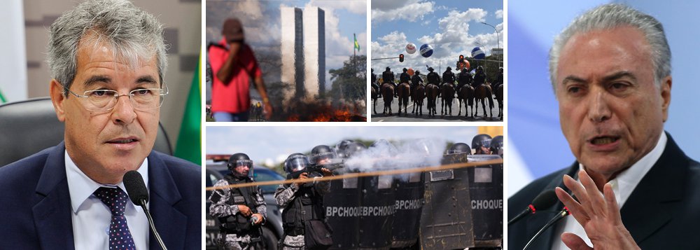 “Esse governo não pode, na tentativa de se salvar, usar o ministro da Defesa, Raul Jungmann, e pôr o Exército na rua para tentar ganhar alguma credibilidade junto à sociedade brasileira”, alertou o senador Jorge Viana (PT-AC); “Este governo acabou e vai usar a instituição do Exército brasileiro para se sustentar? Isso é perigoso”, criticou o parlamentar