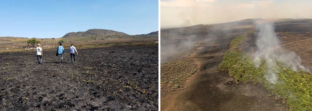 A chuva deve chegar hoje (27) à Chapada dos Veadeiros, contribuindo para o controle do incêndio no Parque Nacional, de acordo com previsão do Instituto Nacional de Meteorologia (Inmet); região registrou este ano o menor acumulado de chuva para o mês de outubro; previsão é que a chuva se intensifique no final de semana
