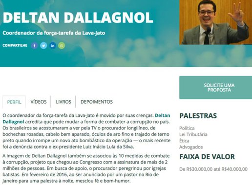Depois de ser chamado de "blogueira teen" pela jornalista Nina Lemos, Deltan Dallagnol é chamado de pop star por Kiko Nogueira, colunista do Diário do Centro do Mundo; segundo Nogueira, Dallagnol resolveu faturar em cima da Lava Jato - o procurador cobra R$ 40 mil por palestra; para o colunista, Dallagnol embarcou numa ego trip digna de pop star e, para piorar, está cercado de gente incapaz de censurá-lo. Uma postura perigosa para um funcionário público
