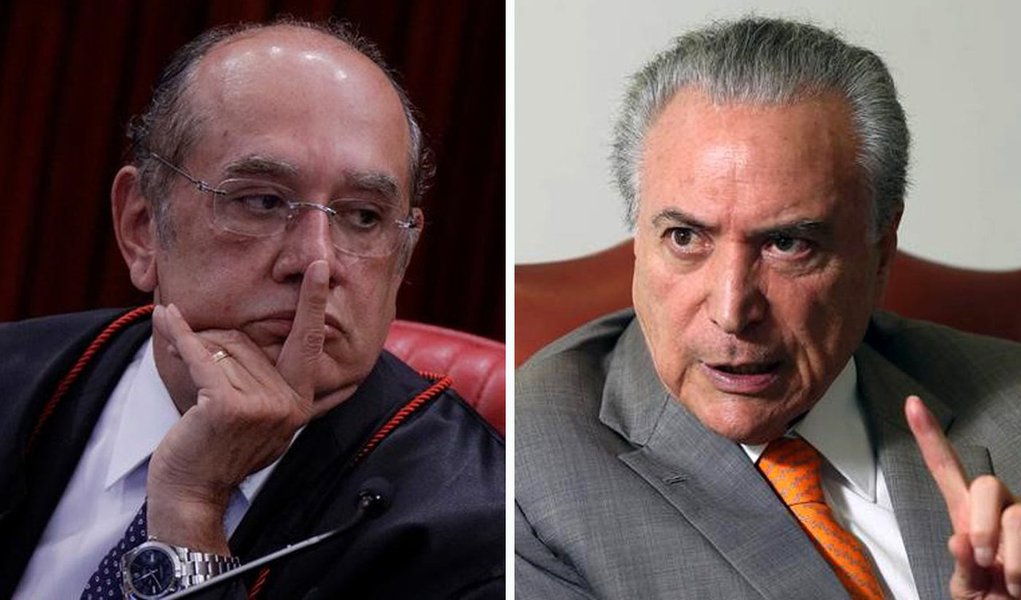 "Gilmar finge não perceber que a causa da instabilidade política não seria a cassação; a instabilidade política está aí e ela se chama Temer. Quanto mais tempo ele permanece no Planalto, mais a instabilidade se agrava. Não pode haver estabilidade enquanto o país tiver um presidente que está prestes a ser denunciado pelo Procurador Geral da República como chefe de organização criminosa, corrupção passiva e obstrução de Justiça", diz o colunista Alex Solnik; "Ainda que tenha sido absolvido por 4 a 3 pelas estrepolias eleitorais puníveis com a perda do mandato, com o voto de Minerva de Gilmar, Temer já foi cassado pela maioria dos brasileiros, é o que mostram as pesquisas. Já Gilmar não cassou Temer por excesso de provas"