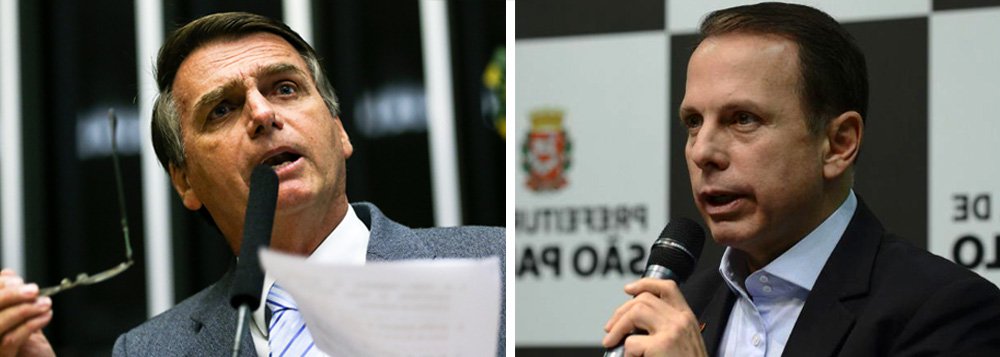 Simpatizantes do deputado Jair Bolsonaro, que é evangélico e conhecido por suas posições reacionárias e preconceituosas, tem usado a estratégia do 'fake news' para tentar "desconstruir" a boa imagem que o prefeito de São Paulo, João Doria (PSDB), vem cultivando junto às igrejas evangélicas; em grupos pró-Bolsonaro, Doria chegou a ser descrito como "social-democrata (esquerda)" e "falsa direita"