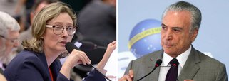 "Torpe e vil foi o golpe contra o voto dos brasileiros e brasileiras e contra uma mulher que tem sua vida marcada pela dignidade", diz a deputada Maria do Rosário (PT-RS), em carta aberta a Michel Temer, o vice que traiu e conspirou contra a presidente Dilma Rousseff e agora apela aos parlamentares