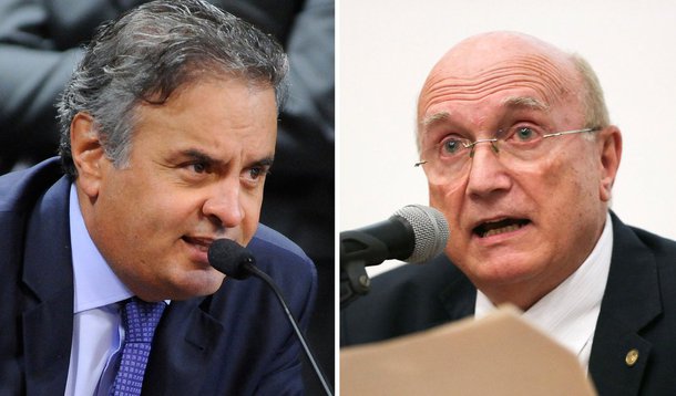 Senador tucano foi gravado pelo empresário Joesley Batista, da JBS, se referindo ao ex-ministro da Justiça, Osmar Serraglio, como a "um peba", "um bosta de um caralho"; para Aécio Neves (PSDB-MG), Michel Temer "errou de novo" ao nomear Serraglio para a pasta; "Porque aí mexia na PF", planejava, se referindo a outra nome para o cargo