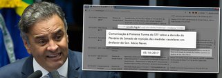 Oito dias antes do julgamento do STF autorizando o Legislativo a dar última palavra sobre ordens do Judiciário que afastam parlamentares, o Senado preparou ofício à 1ª Turma da Corte com "a decisão do Plenário do Senado de rejeição das medidas cautelares em desfavor do senador" Aécio Neves (PSDB-MG); a votação no Senado aconteceu só no dia 11 de outubro, mas o ofício estava pronto mais de uma semana antes, mostra reportagem do UOL