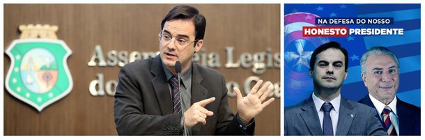Em pronunciamento nesta quarta (28) na Assembleia Legislativa, o deputado estadual Capitão Wagner (PR) garantiu que a imagem de apoio a Michel Temer, divulgada ontem (27), nas redes sociais, é uma montagem com o objetivo de denegrir sua imagem. O parlamentar informou ainda que solicitou à Polícia Federal uma investigação sobre o caso