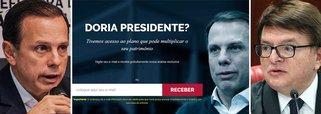 A PGE (Procuradoria-Geral Eleitoral) entrou com uma ação no Tribunal Superior Eleitoral em que pede punição à empresa de análise de investimentos Empiricus, dona do site O Antagonista, por fazer propaganda antecipada da candidatura presidencial do prefeito de São Paulo, João Doria (PSDB); a página da consultoria na internet traz um anúncio que diz: "A candidatura de Doria pode te deixar rico"; a Empiricus também já espalhou ameaças e fez terrorismo eleitoral contra a candidatura do ex-presidente Lula; processo está agora nas mãos do ministro Herman Benjamin, do TSE