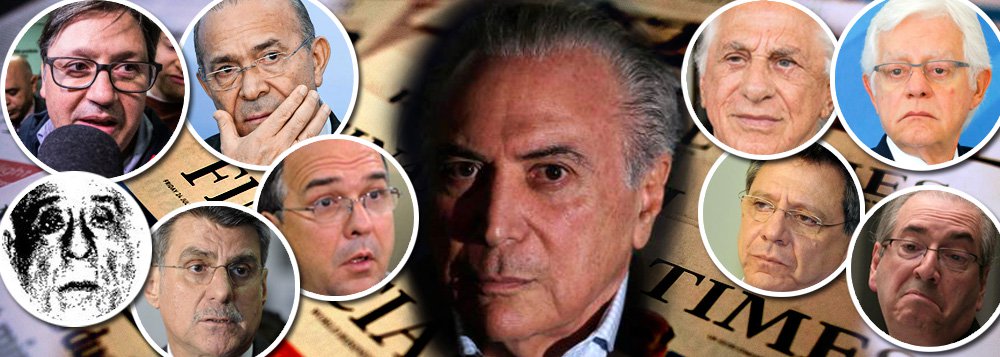 Em editorial nesta segunda-feira, 29, o jornal britânico Financial Times defendeu uma "mudança rápida" no comando do Brasil, um ano após o golpe parlamentar que retirou a presidente Dilma Rousseff; jornal destaca que Temer perdeu condições de governar depois das revelações de propina, perdeu apoio no Congresso e vê aumentar a pressão popular por sua saída; "Que ele continue na presidência pode se provar mais causa do que solução para a crise", diz o FT; nos Estados Unidos, o jornal Washington Post aponta em editorial que a elite política brasileira está sendo "comida viva" pela corrupção: editorial do jornal americano aponta que, independente de quem seja o presidente, o Brasil terá um governo com legitimidade duvidosa até as próximas eleições