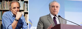 Jornalista diz que pacote de mudanças na lei trabalhista e previdenciária, que "revolvem a vida de uns 150 milhões de brasileiros", "não é coisa para ser mani­pulada por Michel Temer e seu grupo de políticos, la­ranjas, intermediários, cor­ruptores e corrompidos"; para Janio de Freitas, Temer não reúne "condições intelectuais, políticas, morais, e quaisquer outras. É só um fantoche. À espera de que alguém conte os seus feitos ou os silencie por dinheiro"