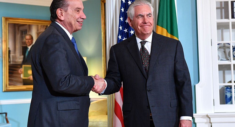Aloysio Nunes e Rex Tillerson