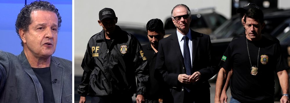 Jornalista do primeiro time, autor de "Confesso que perdi", que já ocupa o quarto lugar na lista de best-sellers, Juca Kfouri acumula mais de 100 processos na Justiça de cartolas como Carlos Artur Nuzman, a quem sempre perguntou do que vivia. “Aí, um belo dia ele me disse que tinha um escritório de advocacia. E que vivia disso... Eu fui procurar...Ele não tinha nenhum caso”. Ele não concordou, no entanto, com a forma com que a prisão de Nuzman foi efetuada: “É claro que estamos vivendo um momento no país em que se prende absolutamente desordenadamente e dane-se o direito de defesa”. Filho de Promotor de Justiça, Juca ouviu dele: “Meu filho, passe longe do fórum, até evite ser testemunha, porque eu sei como é a Justiça no Brasil”; confira a íntegra