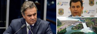 Senador afastado Aécio Neves (PSDB) aparece em gravação da operação Patmos, da Polícia Federal, pressionando o diretor-geral da Polícia Federal, Leandro Daiello, para ter acesso a depoimentos que o acusam de ter recebido propina da estatal Furnas Centrais Elétricas; demonstrando irritação com a dificuldade em obter depoimentos do caso Furnas junto à Polícia Federal, Aécio ligou para o chefe da corporação, delegado Leandro Daiello Coimbra, e pediu que marcasse um encontro a fim de tratar do tema que era de seu interesse; "O delegado se negou a entregar à defesa, ontem, a cópia do depoimento que ele já tinha colhido, tá?”, queixou-se Aécio a Daiello; leia íntegra do diálogo