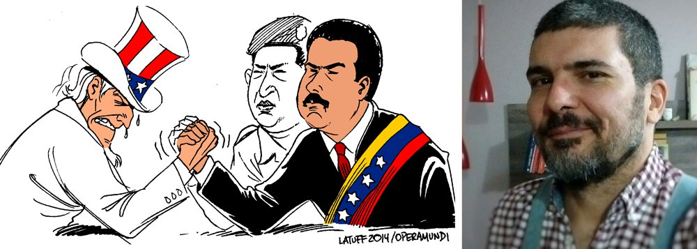 Em entrevista ao canal russo RT, o cartunista Carlos Latuff, que é também colaborador do 247, diz ter certeza de que os Estados Unidos pretendem promover uma troca de regime na Venezuela; "Os argumentos 'pela democracia' são muito parecidos com os que foram usados na Síria e no Iraque", diz ele; confira a íntegra