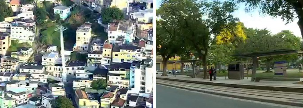 Confronto armado no Morro da Providência, no centro do Rio de Janeiro, provocou a interrupção parcial do funcionamento do veículo leve sobre trilhos (VLT); de acordo com a concessionária VLT Carioca, a linha 1 está funcionando entre o Terminal Internacional de Cruzeiros Píer Mauá e o Aeroporto Santos Dumont