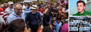 “Eu vou fazer a democratização dos meios de comunicação”, disse o ex-presidente Luiz Inácio Lula da Silva, em mais uma etapa da sua caravana; “O que não dá é para ter uma mídia nas mãos de nove famílias que continuam mandando no noticiário e produzindo mentiras todo santo dia”, afirmou; ele encerrou seu discurso dizendo que torce para que a Globo tenha um candidato nas eleições do ano que vem. “Porque se tiver, eu vou estampar na testa dele o logotipo da Globo e vou ganhar dele”; uma das principais responsáveis pelo golpe contra a democracia que derrubou a presidente Dilma Rousseff, a Globo tenta fabricar o apresentador Luciano Huck como seu candidato de laboratório
