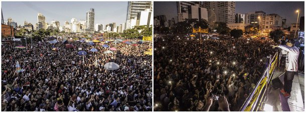 Milhares de manifestantes e artistas participaram neste domingo 4 de um grande ato pela saída de Michel Temer e em defesa de eleições diretas para a escolha do novo presidente da República; passaram pelo palco artistas como Criolo, Emicida, Pitty, Otto, Paulo Miclos, Péricles, Simoninha, Tulipa Ruiz e Maria Gadú, com encerramento de Mano Brown, além de lideranças como Guilherme Boulos e a presidente da UNE, Carina Vitral, e outras personalidades; para a economista Laura Carvalho, que também subiu para falar com a população, não basta tirar Temer e colocar outro Temer; "Não queremos esse Temer nem outro Temer. Mais igualdade a gente conquista com voto", disse; "O Brasil quer escolher seu presidente e, se possível, já", defendeu Chico César, o primeiro a cantar
