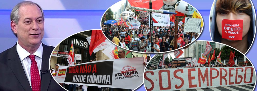 “Se o povo reagir um pouquinho, a gente impede esse selvageria”, declarou o ex-ministro, candidato à presidência da República em 2018; em entrevista nesta terça-feira 8, ele afirmou que não acredita na aprovação da reforma da Previdência da forma como está e apelou para que a população lute contra a retirada de seus direitos; “O negócio é violentamente injusto (…). E o pior, conserva o privilégio. Porque 2% apenas dos beneficiários levam mais de um terço de todos os benefícios. Isso ele (Michel Temer) não mexeu”, criticou