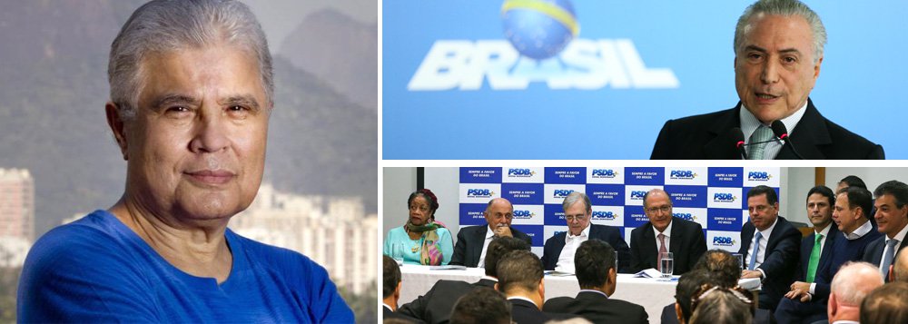 Jornalista Ricardo Noblat bateu duro nesta segunda-feira, 26, em Michel Temer e no PSDB, depois das pesquisas divulgadas pelo Datafolha que apontam que Temer é o mais rejeitado em 28 anos, com uma aprovação de apenas 7%. 83% dos brasileiros consideram, como a Polícia Federal, consideram Temer um corrupto; com a rejeição altíssima de Temer, Ricardo Noblat reconheceu que a solução está em eleições gerais. Mas só em 2018; "Por ora, políticos e partidos ainda preferem manter Temer onde está - o PT, por exemplo, para que a crise se aprofunde e ele possa se recuperar. Quanto ao PSDB, o partido mais atrelado aos interesses dos grandes grupos econômicos e financeiros espera a ordem dos patrões para decidir o que fazer", afirma