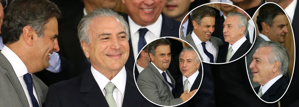 "Temer é Aécio e Aécio é Temer. Irmãos siameses na aventura golpista, nos métodos de ação e no caráter. Mas já se afogaram abraçados. As 'vitórias de Pirro' que ainda alcançam devem-se exclusivamente à falência das nossas instituições republicanas", critica o deputado Wadih Damous (PT-RJ) sobre a aliança entre os artífices do golpe parlamentar que arruinou o Brasil e sua economia; "O que dizer de um Supremo Tribunal Federal que se cala diante de um fato público e notório aterrador como a compra de deputados para que votassem a favor do impeachment da presidenta Dilma sem crime de responsabilidade? E da caçada judicial sórdida que sofre Lula?", questiona Damous