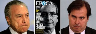 "Cunha mudou de estratégia. Agora não fustiga mais Temer, como há alguns meses quando lhe dirigia perguntas altamente comprometedoras – tão comprometedoras que Moro vetou muitas delas – e ameaçava conquistar o feito inédito de derrubar dois presidentes, um em seguida ao outro", diz o colunista Alex Solnik; "Ruim com Temer, pior sem Temer – é o que deve pensar. Não por acaso ele diz na entrevista que Maia não tem condição de ser presidente da República. Seria o pior dos mundos para ele. Ele odeia Maia porque seu sogro, Moreira Franco, é seu maior desafeto dentro do grupo palaciano. E por entender que com Maia no poder não terá a mesma chance de deixar a cadeia"