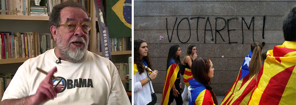 "O abismo que passa a separar a Catalunha da Espanha, hoje muito mais do que antes. E, seguramente, muitos amigos meus considerados conservadores que poderiam ser chamados de direita, que conhecem, que vivem a situação na Espanha reconhecem o seguinte. O desastre na Espanha poderia ter sido muito menor, se nāo fosse a prepotência do Partido Popular e do seu Mariano Rajoy", diz o escritor e jornalista Fernando Morais