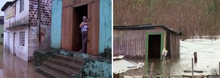 A Defesa Civil Estadual registra que as chuvas causaram danos gerais em 56 municípios, com 451 famílias desalojadas, significando 1.889 pessoas; 114 famílias desabrigadas, com cálculo de 495 pessoas atingidas
