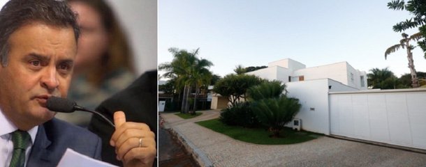 Denunciado por diversos crimes e afastado do Congresso, o senador afastado Aécio Neves (PSDB/MG) está recluso numa luxosa casa no Lago Sul, em Brasília; a mansão onde mora com a família desde 2015 tem sido um espaço de conversas e reuniões com assessores, advogados e amigos; a propriedade é localizada em uma das áreas mais nobres de Brasília e está orçada em R$ 7 milhões; site Metrópoles afirma que o aluguel desembolsado pelo tucano, há dois anos, é de R$ 25 mil mensais, "valor que praticamente abocanha toda a remuneração de senador, de R$ 33.763. Apesar do alto valor da locação, ela já vem com desconto. Nada menos do que R$ 10 mil. Aécio conseguiu o preço “camarada” com o dono do imóvel"
