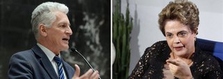 O deputado estadual Rogério Correia (PT-MG) lançou uma campanha para tentar convencer a presidente deposta Dilma Rousseff a ser candidata ao Senado nas eleições de 2018 por Minas Gerais; o prazo para que Dilma, cujo domicílio eleitoral é o Rio Grande do Sul, escolha se vai ser candidata termina no dia 7 de outubro; pesquisa realizada pelo instituto Quaest aponta Dilma liderando as intenções de voto para o Senado em Minas com 12% dos intenções espontâneas de votos 