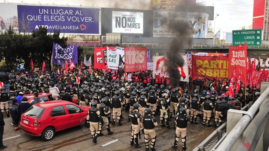 aro Nacional en todo el pais. vista del Puente Pueyredon. 25.06.2018 Foto Maxi Failla