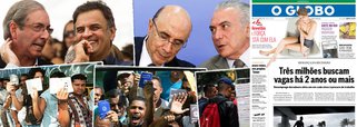 Em sua manchete deste domingo, 10, o jornal O Globo, que contribuiu decisivamente para o golpe de 2016, aponta que três milhões de brasileiros estão desempregados há dois anos ou mais; ao final de 2014, último ano em que a presidente Dilma conseguiu governar, o desemprego, em 5,4%, era o mais baixo da história; hoje, com o País arrasado pelas forças que puderam Michel Temer no Planalto, o desemprego atinge 13 milhões de brasileiros