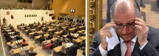 Cotado para disputar a presidência da República em 2018, o governador Geraldo Alckmin (PSDB) tem pela frente uma ameaça de rebelião em sua base aliada que pode causar um rombo de até R$ 1 bilhão nos próximos quatro anos; deputados estaduais querem colocar para votação um projeto que muda o teto salarial do funcionalismo; atualmente, o limite é vinculado aos vencimentos do governador, de R$ 21.631, mas o projeto prevê que passe a ser considerado como teto o salário dos desembargadores do TJ-SP, que é de R$ 30.471,11; se a proposta for aprovada, São Paulo poderá estourar o limite de gastos da máquina pública estabelecido pela LRF