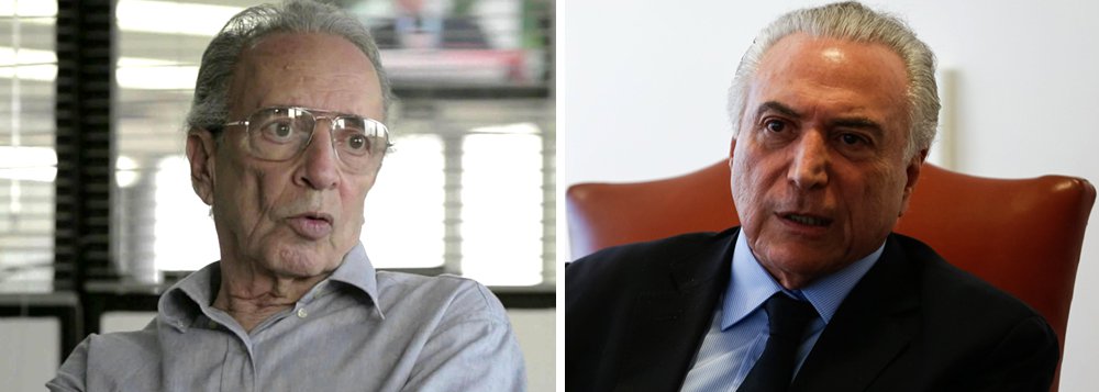 Em referência a Michel Temer, colunista diz que "era fácil saber logo de quem se tratava"; para ele, "não há lideranças políticas, nem pensadores em condições de influência, para evitar que a crise siga com geração própria. E com a colaboração desesperada e mercantil de Michel Temer"