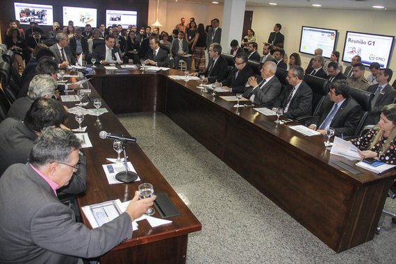 Dos 14 indicadores econômicos e sociais monitorados pelo Programa Goiás Mais Competitivo e Inovador (GMCI), da Secretaria de Gestão e Planejamento (Segplan), foram registrados avanços significativos em oito deles nas áreas da segurança pública, saúde, educação, saneamento básico, infraestrutura de transporte rodoviário e da conectividade do cidadão goiano; números foram apresentados na 8ª reunião do programa Goiás Mais Competitivo de Inovador, com a presença de secretários de Estado e liderada pelo governador Marconi