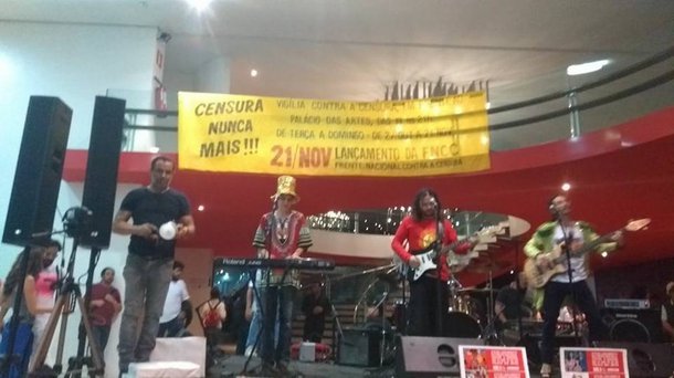 Entidades culturais lançaram nesta terça-feira a Frente Nacional Contra a Censura, em evento no Palácio das Artes, em Belo Horizonte; segundo os organizadores, o movimento foi criado após seguidas ameaças de censura às exposições de arte e espetáculos teatrais sob acusações de incentivo à pedofilia