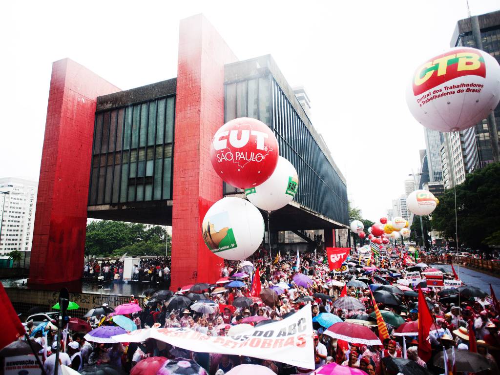 CUT, ato 1º de Maio, avenida , São Paulo,protesto, manifestação