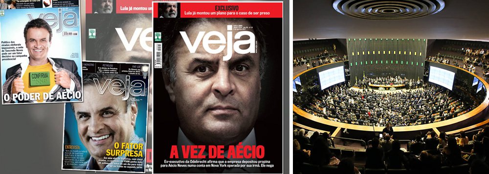 "Aécio começou a aparecer em todas as delações e foi perdendo base. Hoje aparece com míseros nove pontos nas pesquisas de opinião. E com uma rejeição na casa dos 70%. Seu eleitorado se sentiu traído e os que votaram em Dilma o odeiam. E a mídia, que sempre lhe deu suporte, decidiu que é hora de abandonar aquele que já foi laranja e se tornou bagaço. A capa de Veja deste final de semana é o recado em letras maiúsculas desta decisão do poder midiático. Aécio já era", diz o jornalista Renato Rovai, sobre a derroca do "pai do golpe parlamentar" de 2016; "Nunca o 'perdeu, playboy' foi tão adequado. O garotão do Leblon vai ter que se conformar com uma candidatura a deputado federal se quiser manter o foro privilegiado. Porque até para senador ele corre o risco de não se reeleger", afirma