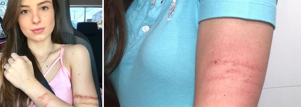 A jornalista Patrícia Lélis foi agredida por uma militante do Movimento Brasil Livre quando deixava a faculdade na noite dessa quinta-feira (31); Meire Cruvinel, do MBL, disse que iria passar os horários em que Patrícia está na faculdade para o deputado Marco Feliciano (PSC-SP) e ameaçou matar a jornalista 