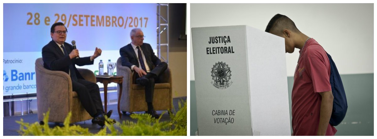 Ministro Herman Benjamin, do Tribunal Superior Eleitoral (TSE), avaliou, em palestra no Congresso de Magistrados, em Bento Gonçalves, que “O que salva o Brasil da guerra civil, do sangue correndo na rua, é que a população ainda acredita, a cada dois anos, numa crença renovada, cada vez exigindo mais otimismo, que alguma coisa vai mudar”; para ele, caso não ocorram alterações, os riscos são enormes e podem levar a uma tragédia; Herman Benjamin também disse ser favorável financiamento público de campanha 