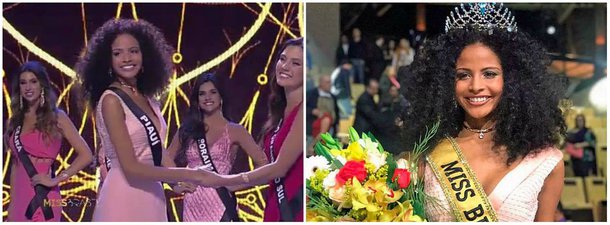 Negra, de cabelos cacheadas e piauiense, a nova Missa Brasil (2017)  Monalysa Alcântara foi saudada neste final de semana como uma representação da brasilidade; foi assim que os jurados afirmaram no discurso que lhe rendeu a coroa; apesar de vitória, a jovem de 18 anos está sendo alvo de alguns ataques racistas e de ódio nas redes sociais; uma internauta disse no Twitter que Monalysa tinha cara de “empregada”: “Credoooo! A Miss Piauí tem cara de empregadinha, cara comum, não tem perfil de miss, não era pra tá aí”