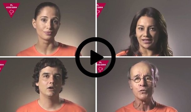 Viraliza nas redes sociais um vídeo em que vários artistas criticam e pedem mobilização sociedade contra o projeto de terceirização irrestrita de mão-de-obra, que pode ser votado nesta quarta-feira, 22, pela Câmara dos Deputados; atores Camila Pitanga, Wagner Moura, Dira Paes, entre outros, destacam que a terceirização trará benefícios apenas para os empresários, enquanto a classe trabalhadora somente perderá direitos conquistados na CLT; "Imagine a escola do seu filho sem professores, hospitais sem médicos e enfermeiros, uma construtora sem operários. Todos substituídos por funcionários com menos direitos e garantias"