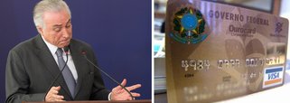 Enquanto o governo continua fazendo as contas para tentar atingir a meta fiscal, um rombo de R$ 139 bilhões, algumas despesas ainda chamam a atenção; gastos do governo federal com cartão corporativo, por exemplo, já somam R$ 20,4 milhões em 2017; dispêndios da Presidência e suas unidades gestoras atingiram R$ 5,7 milhões, isto é, quase 28% do total; 89% do total foi desembolsado de maneira secreta, de forma que não se sabe o que efetivamente foi comprado; levantamento foi realizado pela ONG Contas Abertas; Ministério da Justiça ocupa o segundo lugar no ranking dos órgãos que mais gastam pelo cartão; vinculada ao ministério, a Polícia Federal foi o que mais usufruiu do cartão, com R$ 4,8 milhões creditados