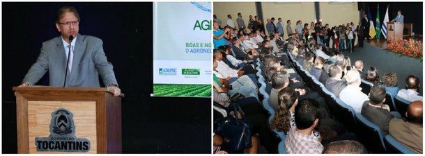 Com o tema Água: Sustentabilidade da Vida. Desafio de Produzir Frente às Mudanças Climáticas, o governador Marcelo Miranda lançou a 17ª edição da Feira de Tecnologia Agropecuária do Tocantins (Agrotins 2017), que ocorrerá de 9 a 13 de maio, no Centro Agrotecnológico de Palmas; está prevista uma movimentação R$ 600 milhões em negócios durante a 17ª Feira de Tecnologia Agropecuária do Tocantins (Agrotins); até o momento, 80% dos estandes já foram reservados e a expectativa dos organizadores é que, este ano, o número de expositores chegue a 600, de acordo com a assessoria de imprensa do governo