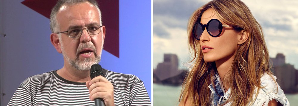 "Em 2016, com essa mesma vontade de dar força a 'grandes causas', sabendo que conta sempre com uma cobertura positiva da mídia, ela apoiou o golpe", lembra o jornalista Kiko Nogueira, ao comentar as lágrimas da modelo Gisele Bündchen no Rock In Rio