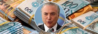 Com Michel temer à frente da economia, a Dívida Pública Federal  aumentou em R$ 55 bilhões em novembro; estoque da dívida subiu 1,60%, passando de R$ 3,438 trilhões em outubro para R$ 3,493 trilhões em novembro, segundo dados da Secretaria do Tesouro Nacional, do Ministério da Fazenda