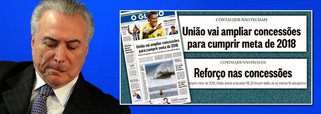 "Na manchete de O Globo, o 'projeto econômico' do Governo para aumentar "só" em 20 ou 30 bilhões o rombo das contas públicas para 2018. É algo de imensa complexidade e de elevada teoria econômica: vender tudo o que for possível vender, do jeito que for possível, sem muitas considerações sobre preço, oportunidade, conveniência, papel estratégico...", avalia o jornalista Fernando Brito sobre a situação das contas do governo de Michel Temer; "Providência em relação à receita corrente, aquela que sustenta 'a casa'? Zero: nenhuma medida para destravar investimento ou consumo, nenhuma medida para mudar a tributação injusta, nada para corrigir as distorções que façam os ricos pagarem pouco e sonegarem muito e os pobres pagarem em demasia", diz Brito