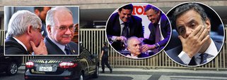 Aécio Neves (PSDB-MG) não é mais senador; o presidente nacional do PSDB e líder do golpe que destituiu Dilma Rousseff foi afastado do cargo pelo ministro do STF Edson Fachin; o pedido de afastamento foi feito pelo procurador-geral da República, Rodrigo Janot, e acolhido por Fachin; Aécio foi gravado pelo empresário Joesley Batista, da JBS, pedindo R$ 2 milhões em propina; longe do Senado e sem o foro privilegiado do cargo, Aécio pode ter destino semelhante ao de Eduardo Cunha e ter seu caso remetido para o juiz Sérgio Moro; com isso, a decisão por uma eventual prisão do mineiro estaria nas mãos de Moro